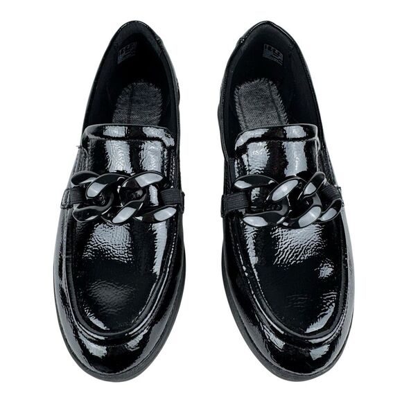 Clarks Womens Zylah May Platform Loafers 8.5 Black Goth Punk Cosplay Preppy - Picture 4 of 15